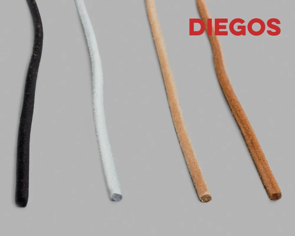 Cordón de cuero de 4 mm. Made in Spain