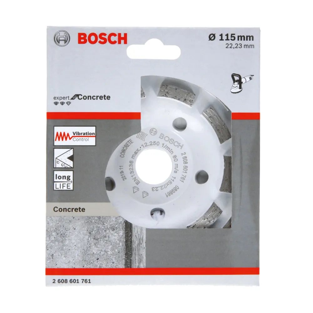Copa Diamatada Segmentada de 115 mm. Eje 7/8 - Bosch Rent Center