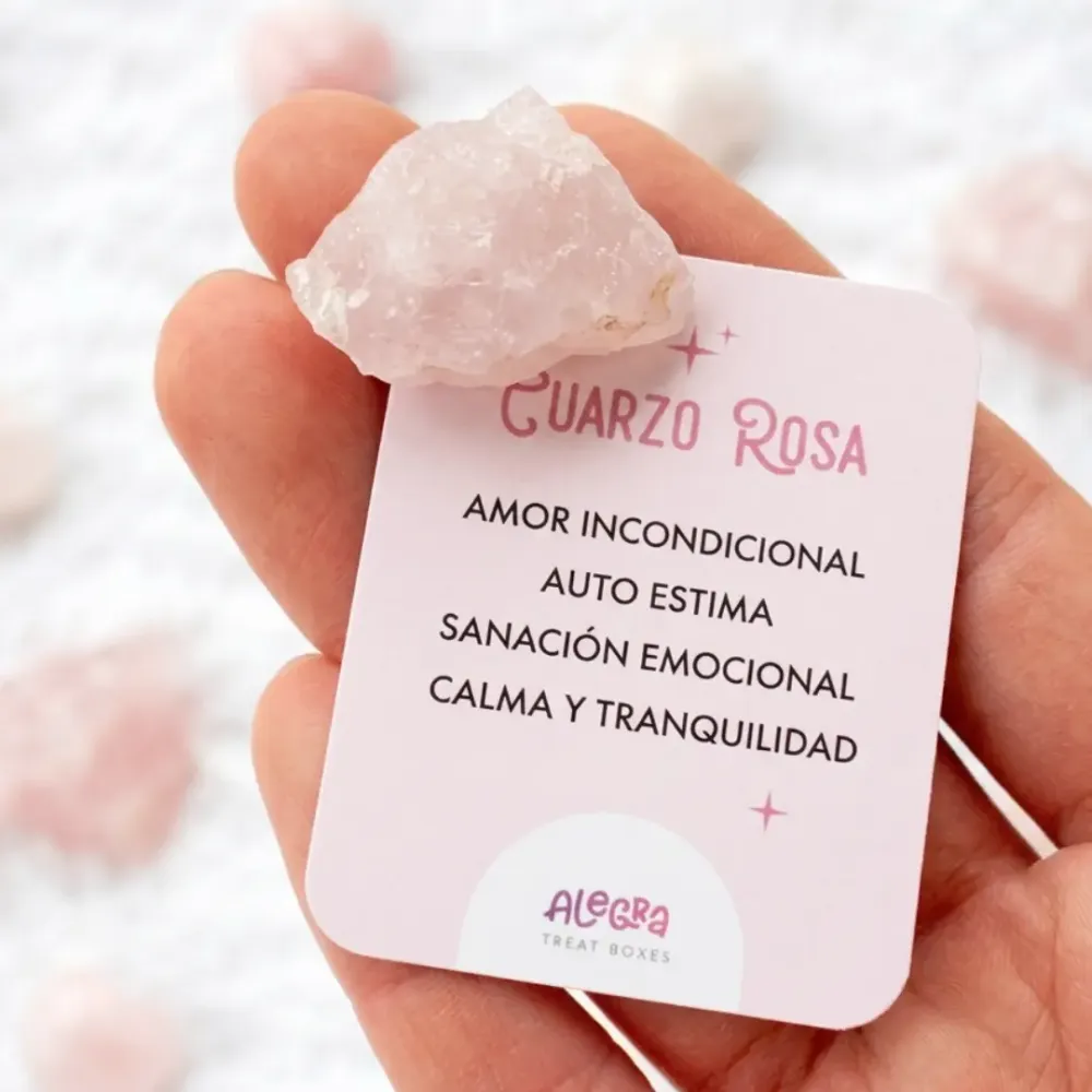 Piedra Natural de Cuarzo Rosa Alegra Treat Boxes
