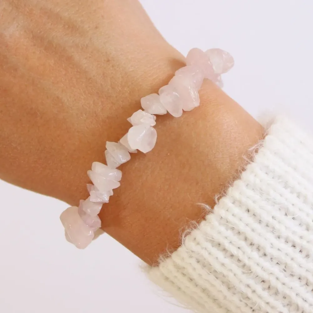 Pulsera Elástica de Chips de Cuarzo Rosa Alegra Treat Boxes