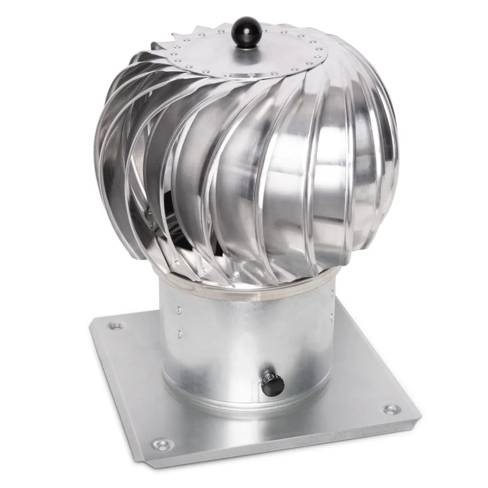 STERR SRC200AB – 200 mm Sombrerete de Ventilación Esférico Giratorio con Base