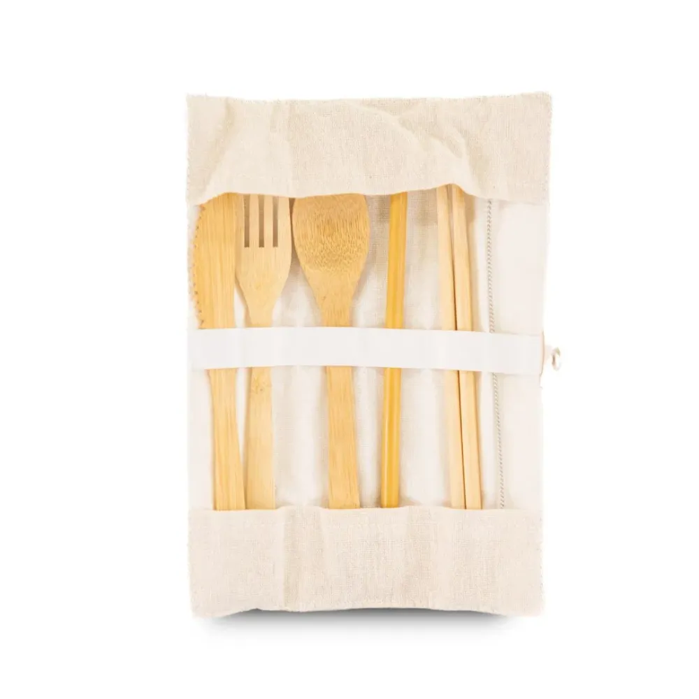 Fair Set de cubiertos de bambú Beige Fair Zero Waste