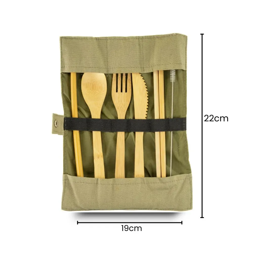 Fair Set de cubiertos de bambú Beige Fair Zero Waste