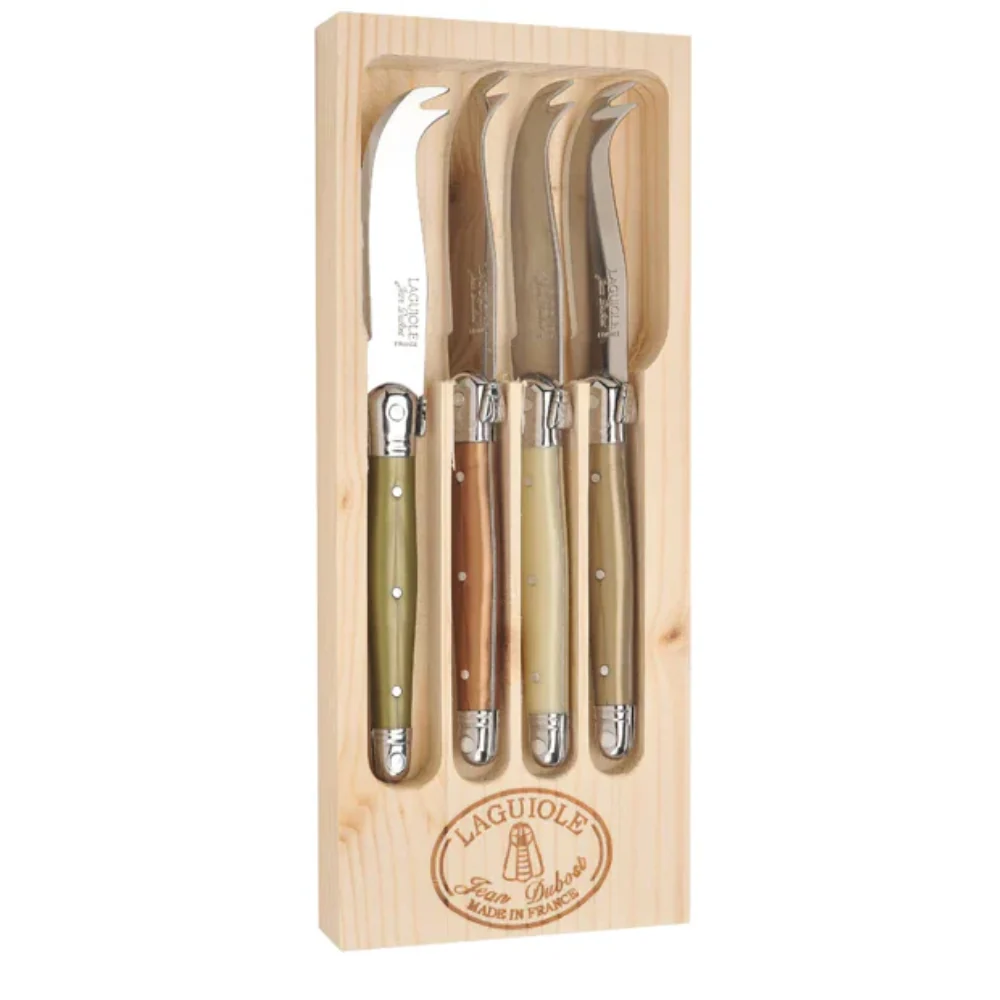 LAGUIOLE SET 4 MINI CUCHILLOS QUESO Marmol