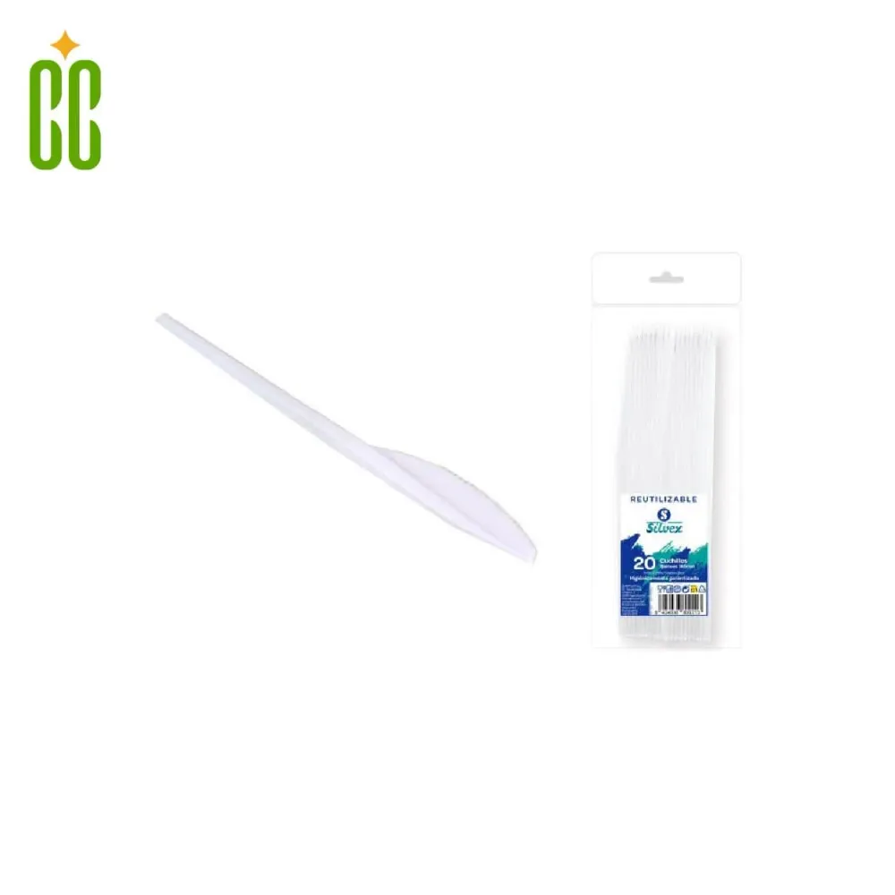 Silvex - Cuchillo Lote de 20, 12 piezas Cosmo Cosmetics