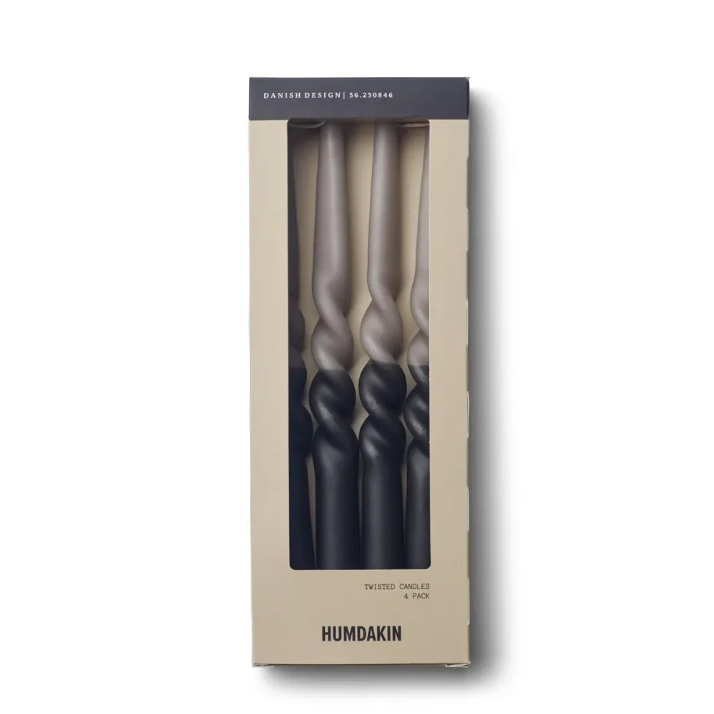 Velas Torsionadas - Pack de 4 Humdakin