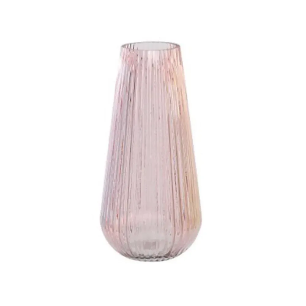 Jarrón de cristal Acua rosado Item
