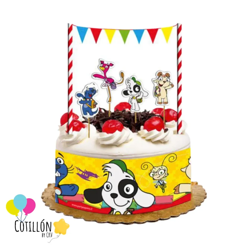Decoración de Torta Doki Party Express