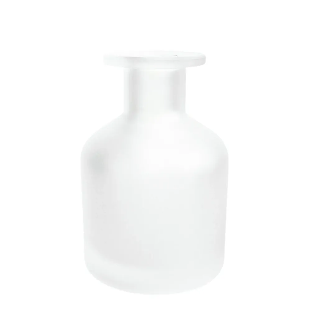 WHITE FROSTED VINTAGE BOTTLE Eco Candle Project