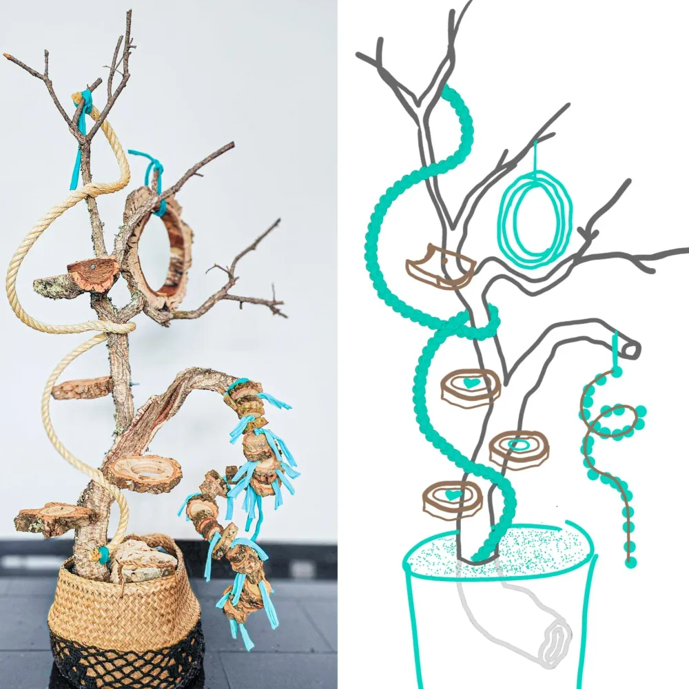 DISEÑO DE ESPACIOS | Percha vertical esetéese