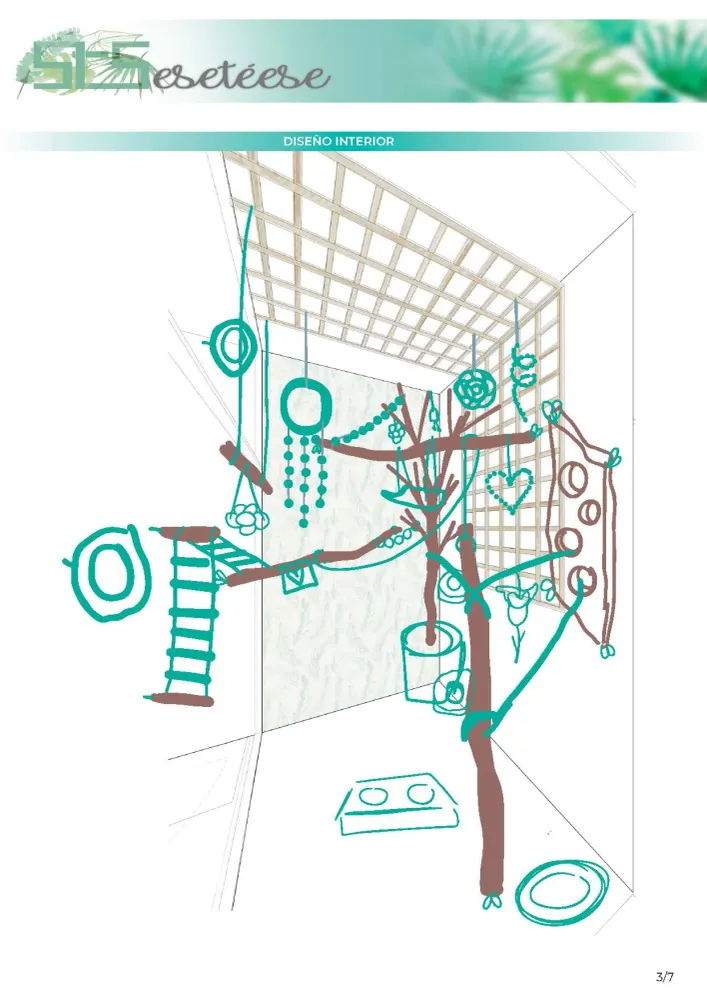 DISEÑO DE ESPACIOS | Voladera interior esetéese