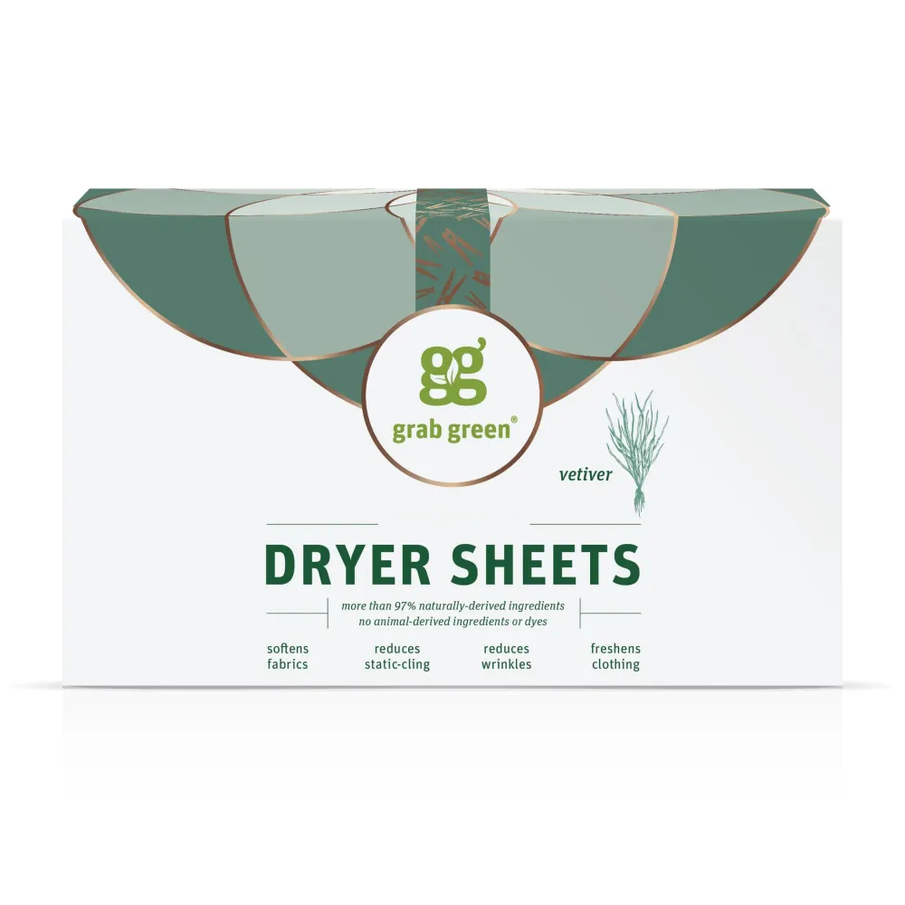 Classic Dryer Sheets - Vetiver grab green