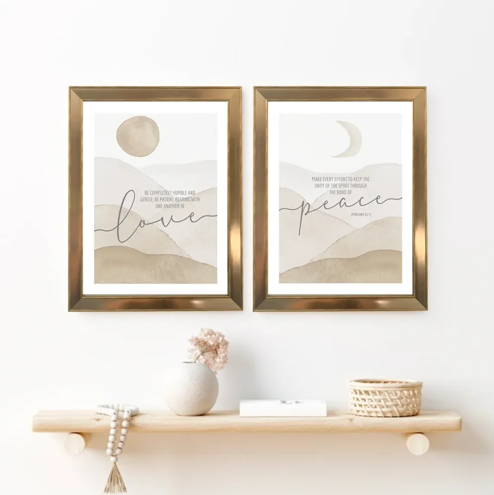 Deco Dúo "Ephesians" Dorado Zoe Studio