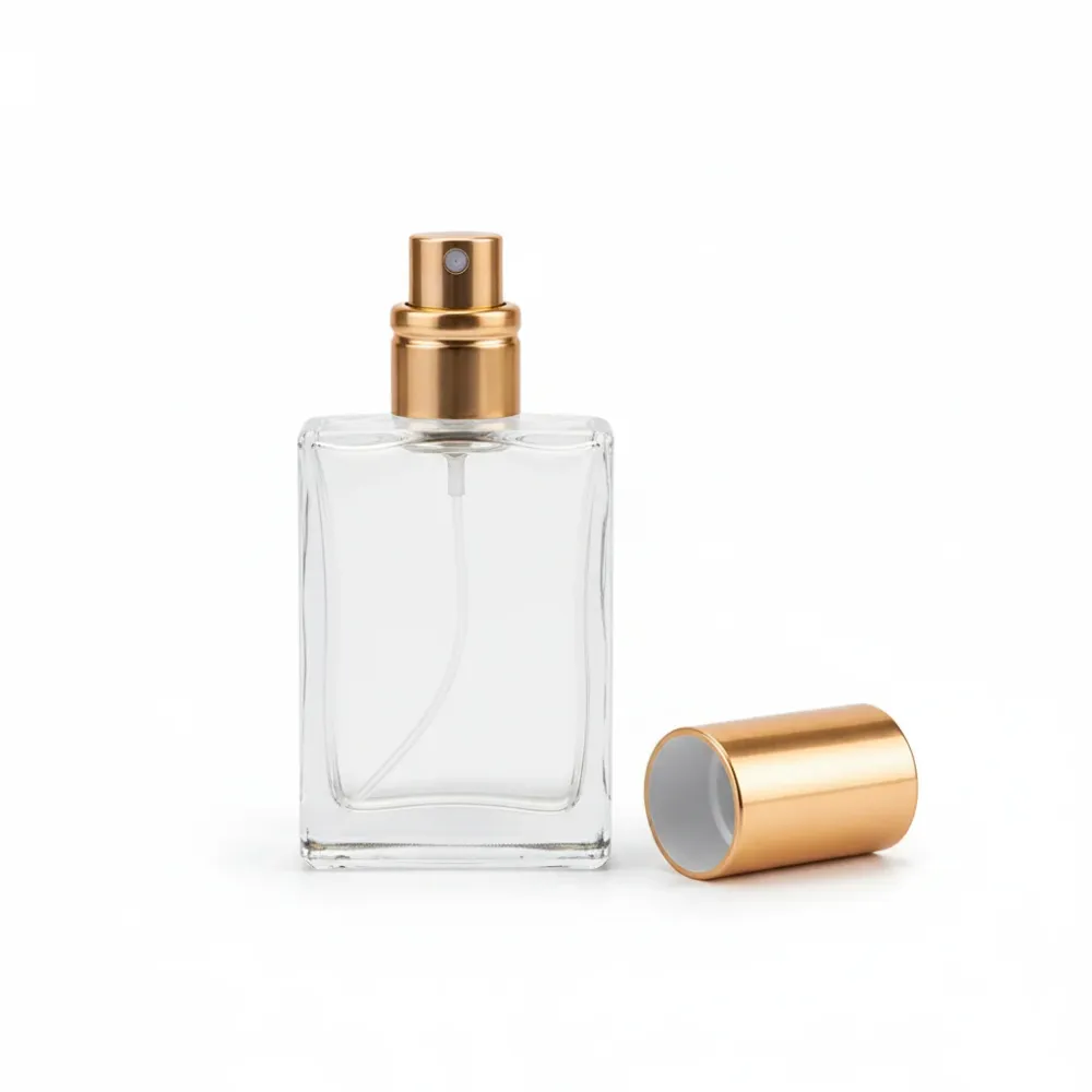 Pack 12 Frascos para Perfume 30ml - Vidrio Rectangular con Tapa