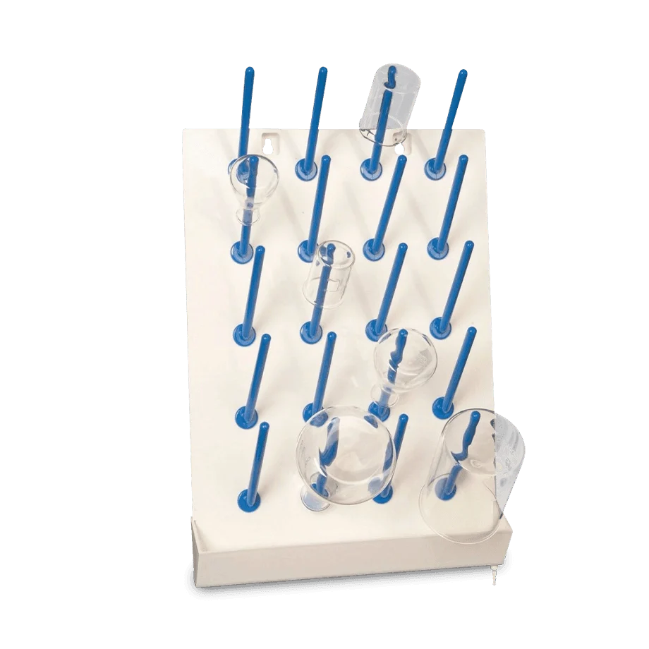 ESCURRIDOR PARA LABORATORIO DE PLÁSTICO ABS PARA 20 LUGARES POLYLAB 81741