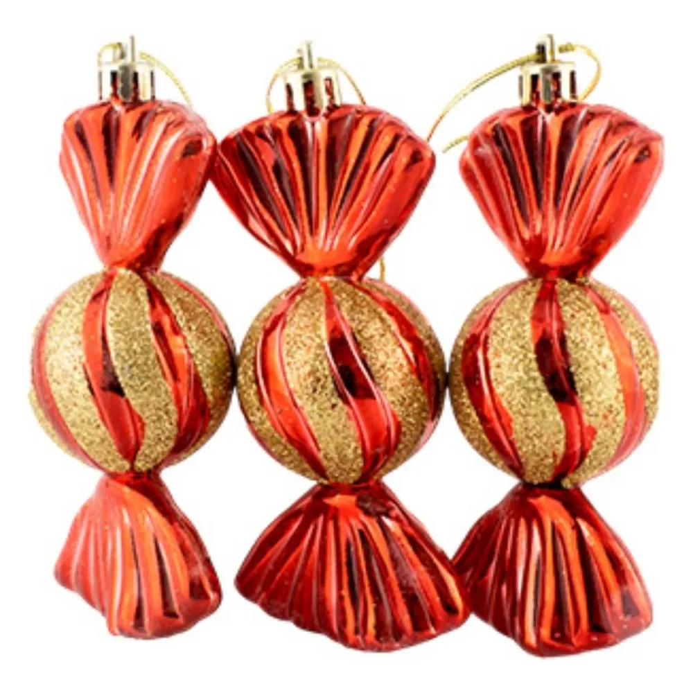 Set de Esferas Navideñas - Dulces 3 Piezas IdeenstoresMX