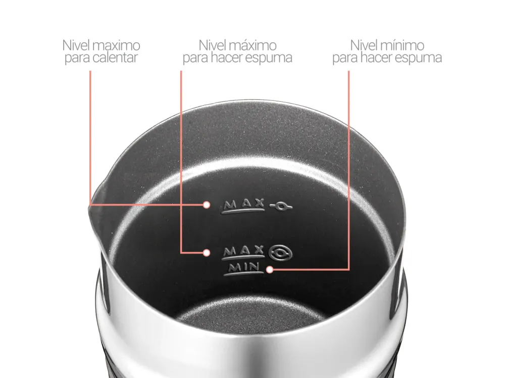 Espumador de Leche Color Negro Smart Tek