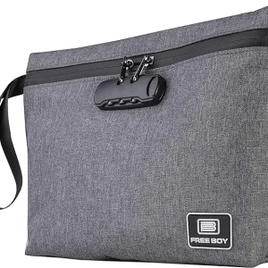 Free Boy Estuche Anti Olor con Candado de Combinación — Bolsa Smell Proof Carbón Activado