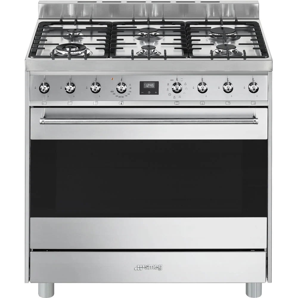 Estufa Gas 90 Classica Acero Inoxidable C9GMX9 Smeg