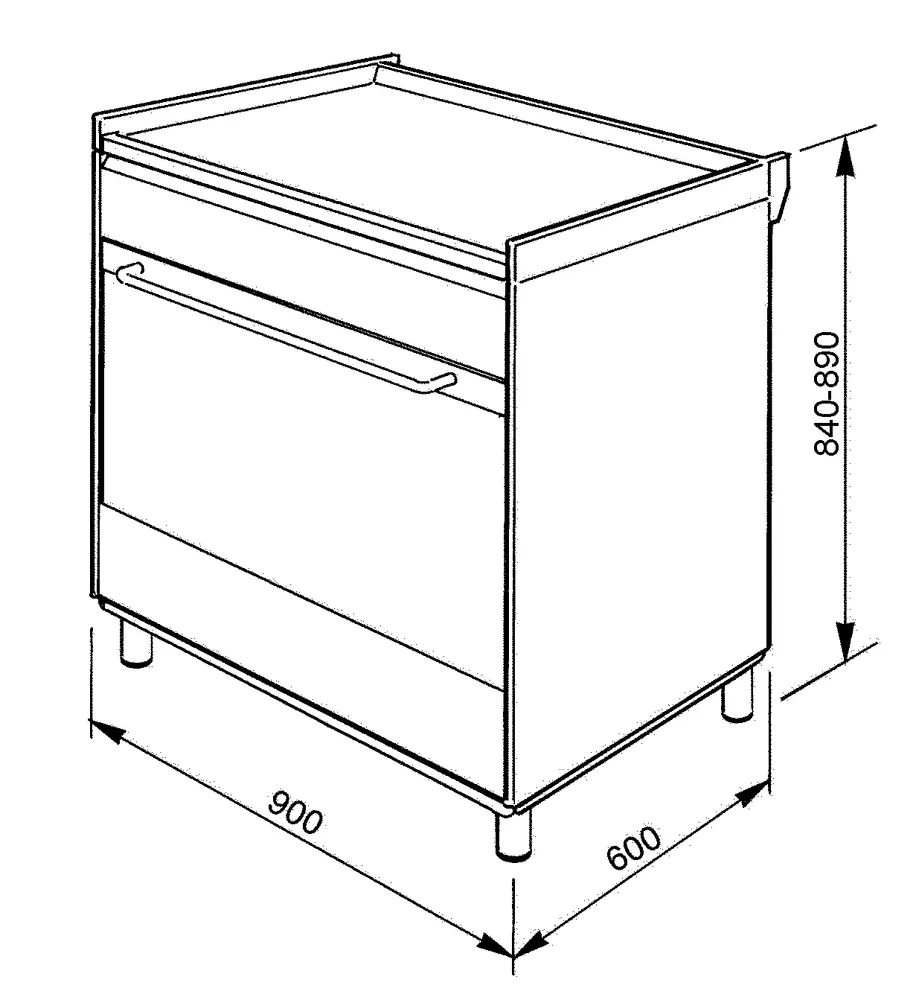 Estufa Gas 90 Range Acero Inoxidable SX96VJMK9 Smeg