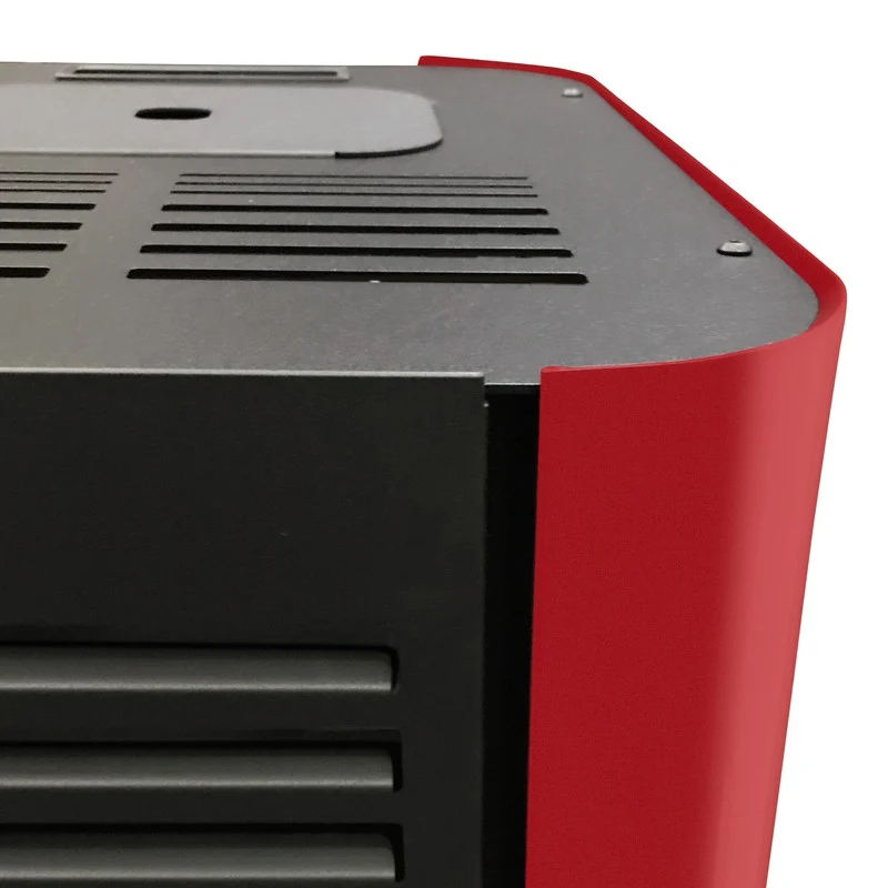 Estufa Pellet Milano Rojo