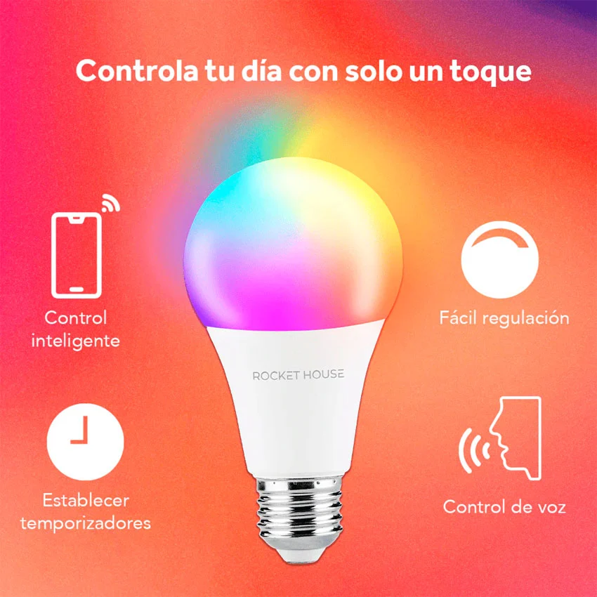 Rocket House Rainbow Foco Inteligente