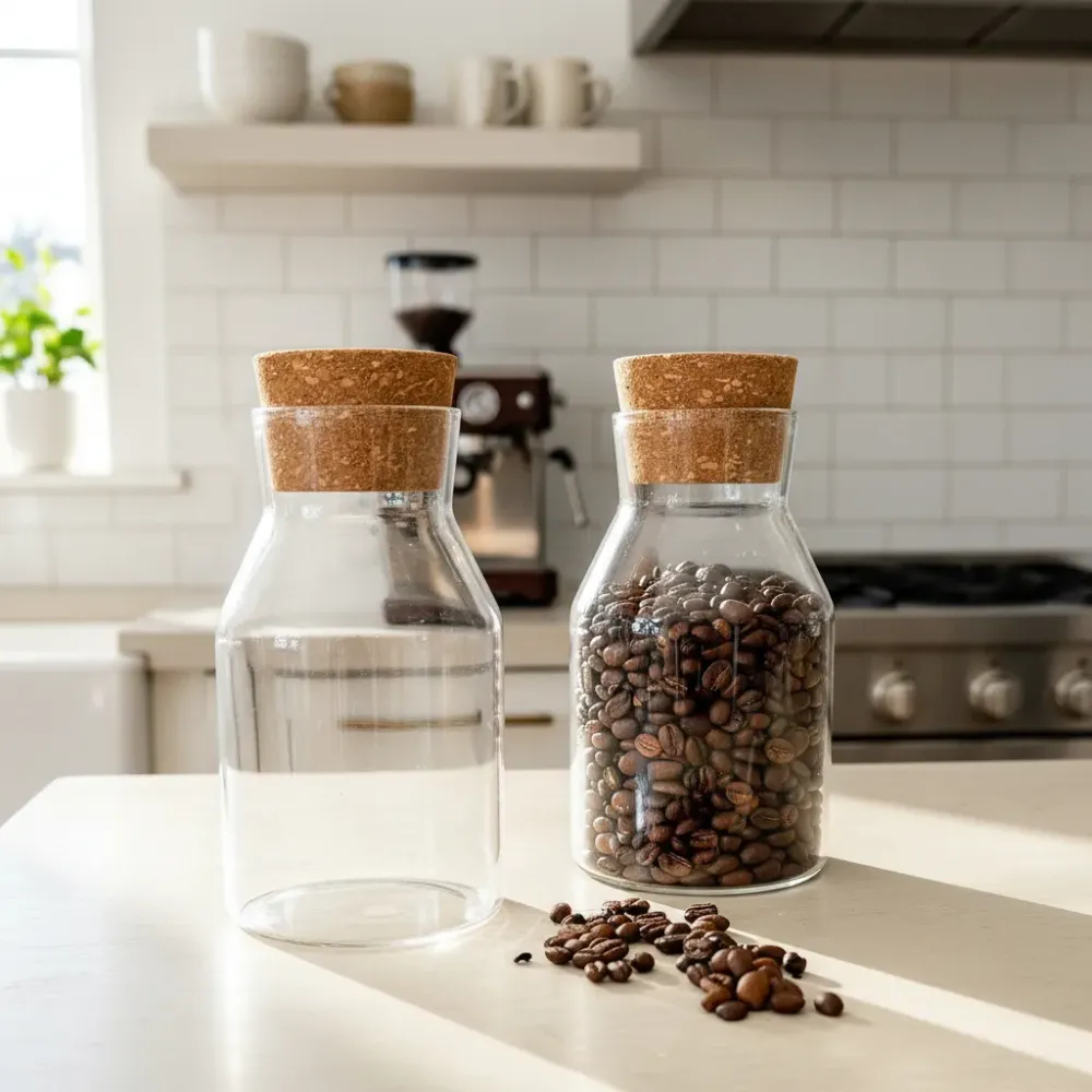 Frasco vidrio tapa corcho Frank Home