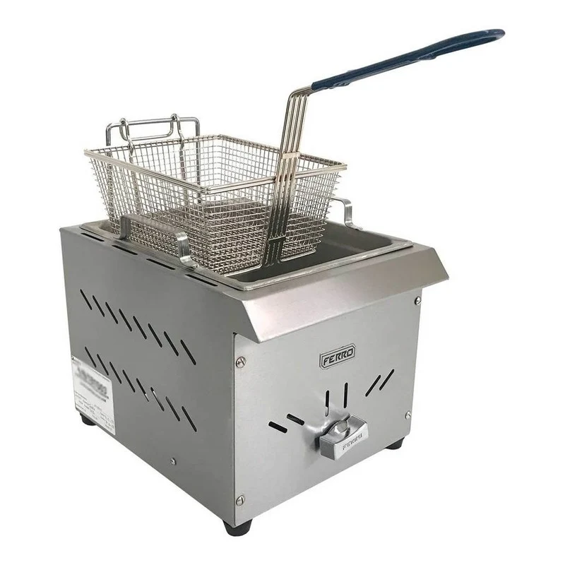 Freidora Mesa De 1 Canastilla 3 Litros De Acero Inoxidable Electrodomesticos Olvera