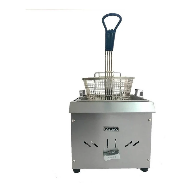 Freidora Mesa De 1 Canastilla 3 Litros De Acero Inoxidable Electrodomesticos Olvera