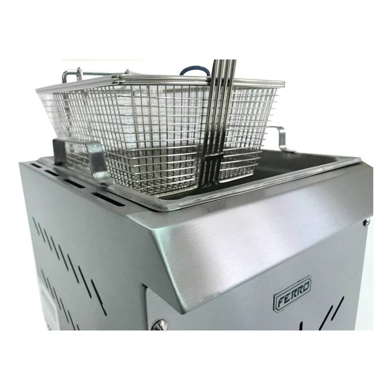 Freidora Mesa De 1 Canastilla 3 Litros De Acero Inoxidable Electrodomesticos Olvera
