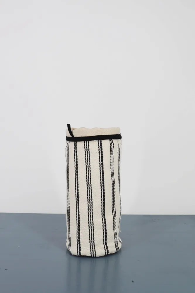 Funda Jarrón M Loneta blanco y negro eturelmadrid