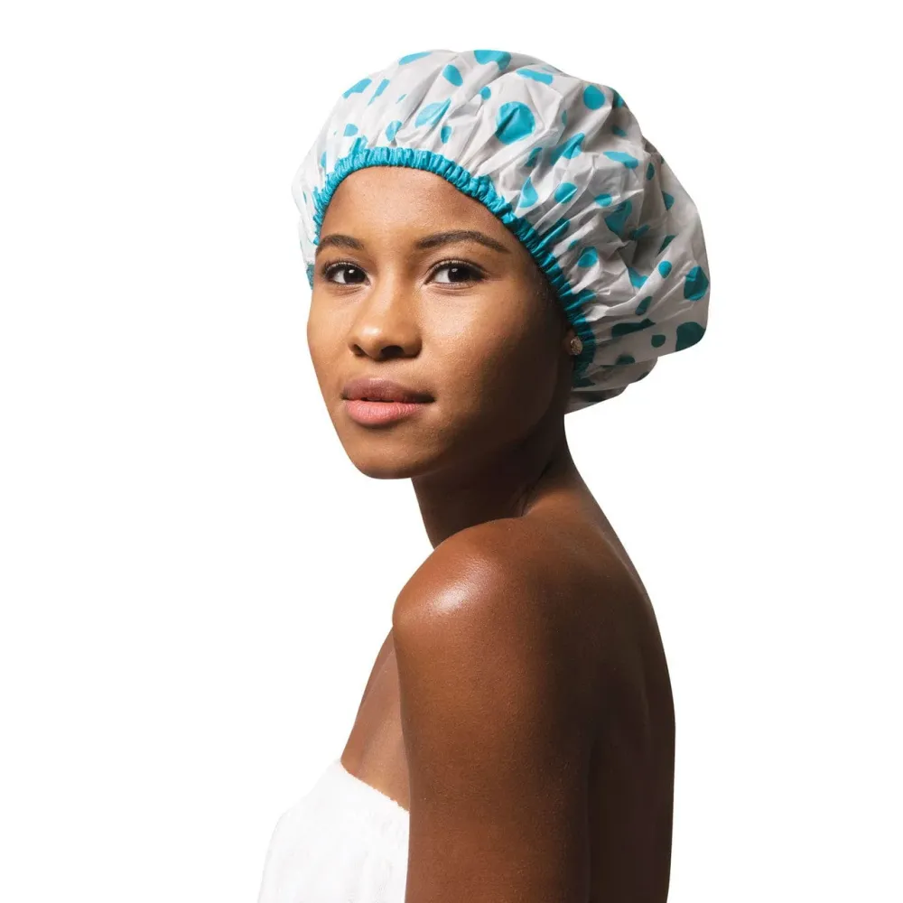 Gorro de ducha de vinilo Bath Mate extragrande Rosa Betty Dain