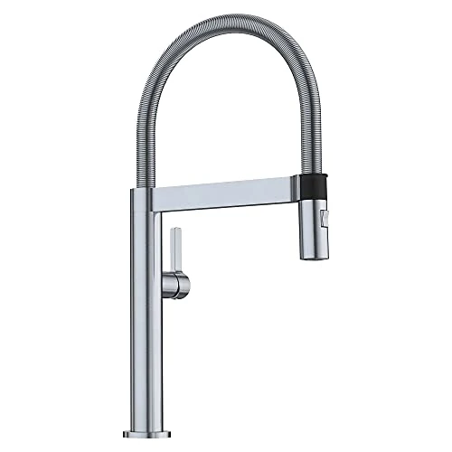 Blanco Blancoculina Mini Pull Down 1.8 GPM - Acero Clásico