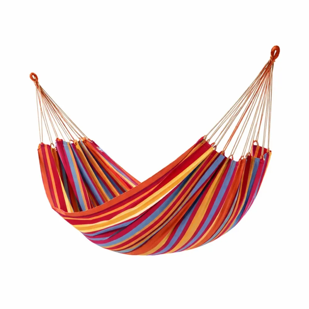 Hamaca Premium 2 Plazas 100% Algodón Multicolor Colgando Genérico