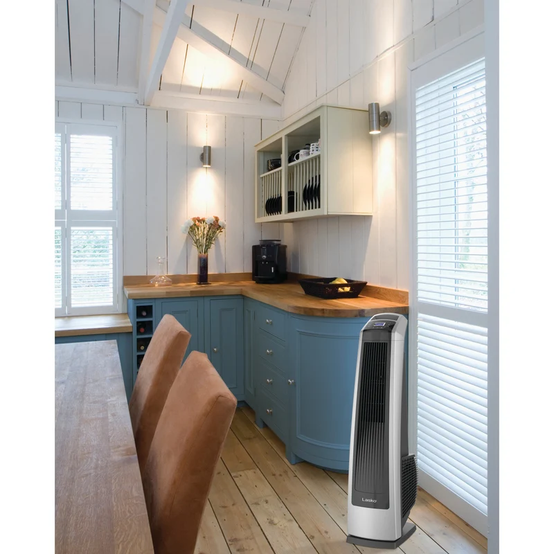 Lasko 35 . H 3 speed Oscillating Tower Fan Remote Control - Open Box