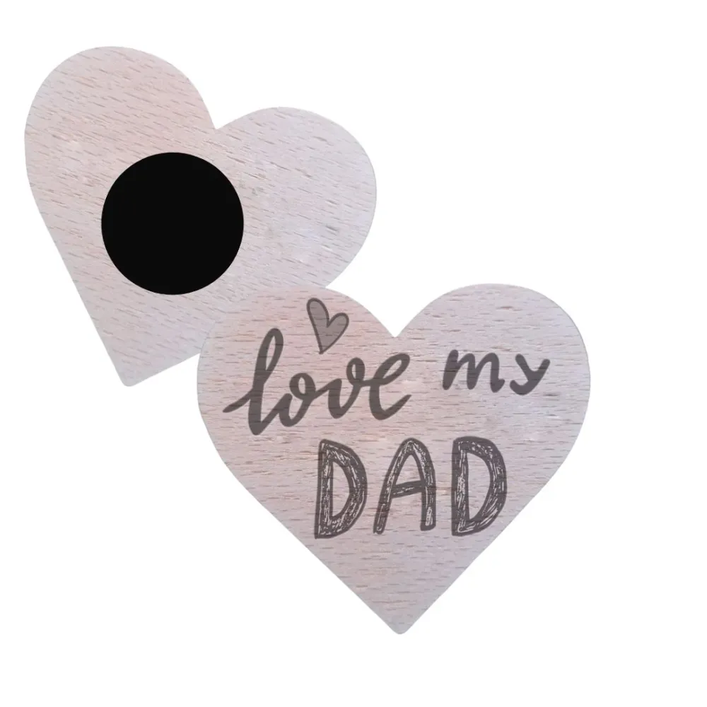Imán de madera "Love my Dad" Fustik shop