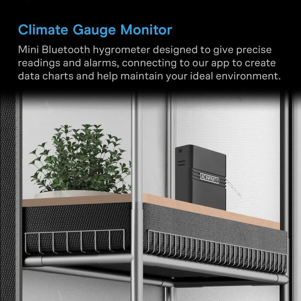 Mini Smart Termo-Hygrometer A2 | AC Infinity - Termohigrómetro inteligente con sensor integrado