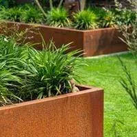 Jardinera en corten - Andes rectangular 2m x 1m x 0.6m Aquigarden