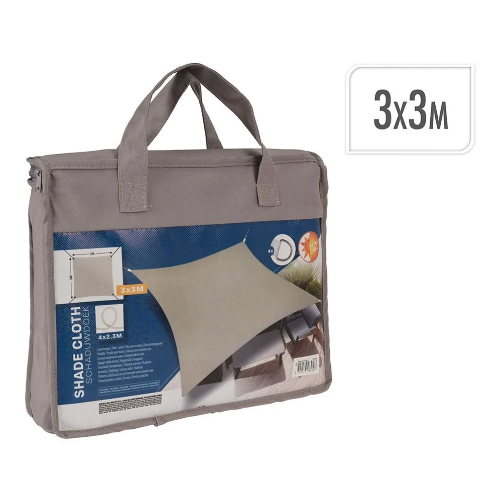 TOLDO VELA CUADRADO TAUPE 3 x 3 m BASICS