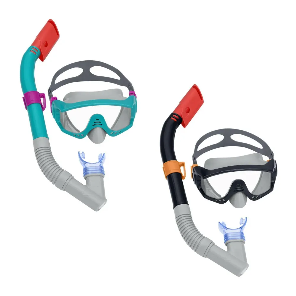 Set Máscara Snorkel Buceo Spark Wave Niños +14 ños Beswtay Bestway