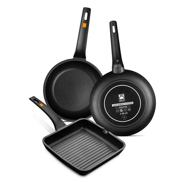 Grill antiadherente con rayas Efficient BRA