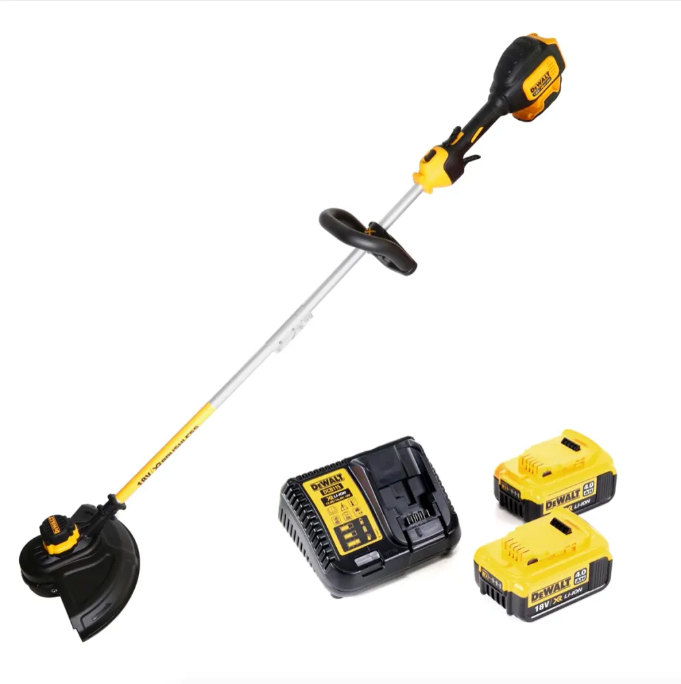 Cortabordes sin cable Dewalt DCM 561 PBS 18 V sin escobillas + 2x baterí 4,0 Ah + cargador