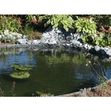 Ecolat recta Gris - 2M x 14CM x 0.7CM - Bordillo para estanque ECOO