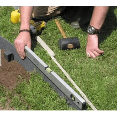 Ecolat recta Gris - 2M x 14CM x 0.7CM - Bordillo para estanque ECOO