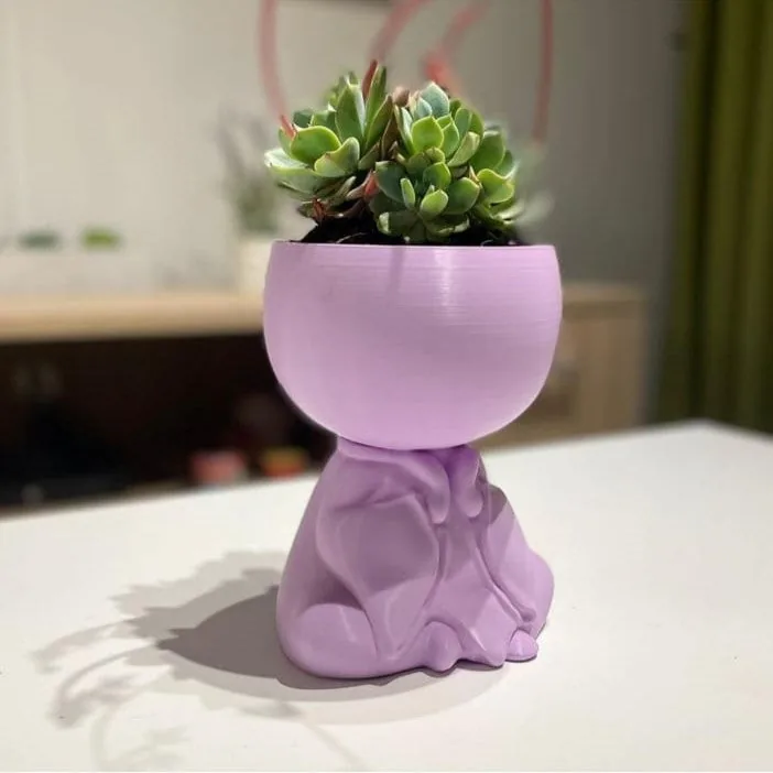 Maceta Buda Meditador Energia 3D