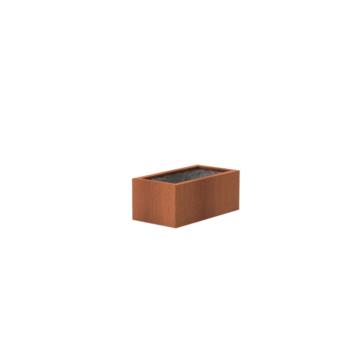Estanque de acero corten 150 x 800 x 60CM - 7200L Foudebassin.com