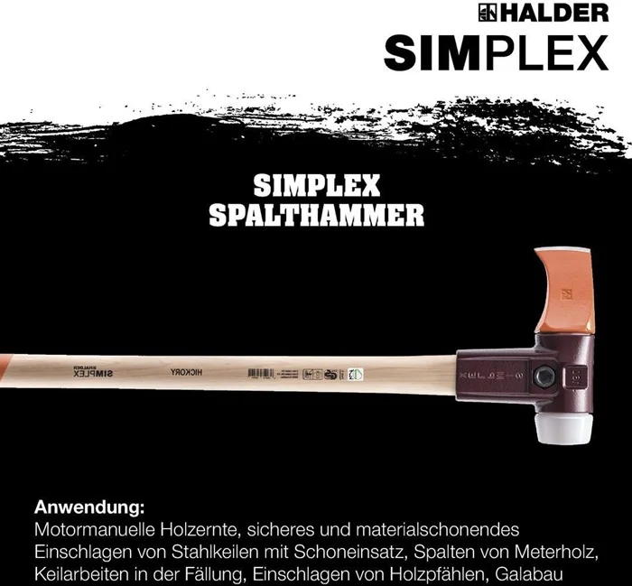Martillo partidor Halder SIMPLEX ( 4000815572 ) 4100 g Longitud del mango 850 mm
