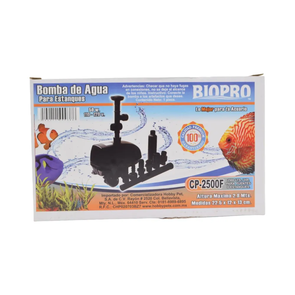 Bomba Con Aspersor 2500 L/H 50 W Hdom