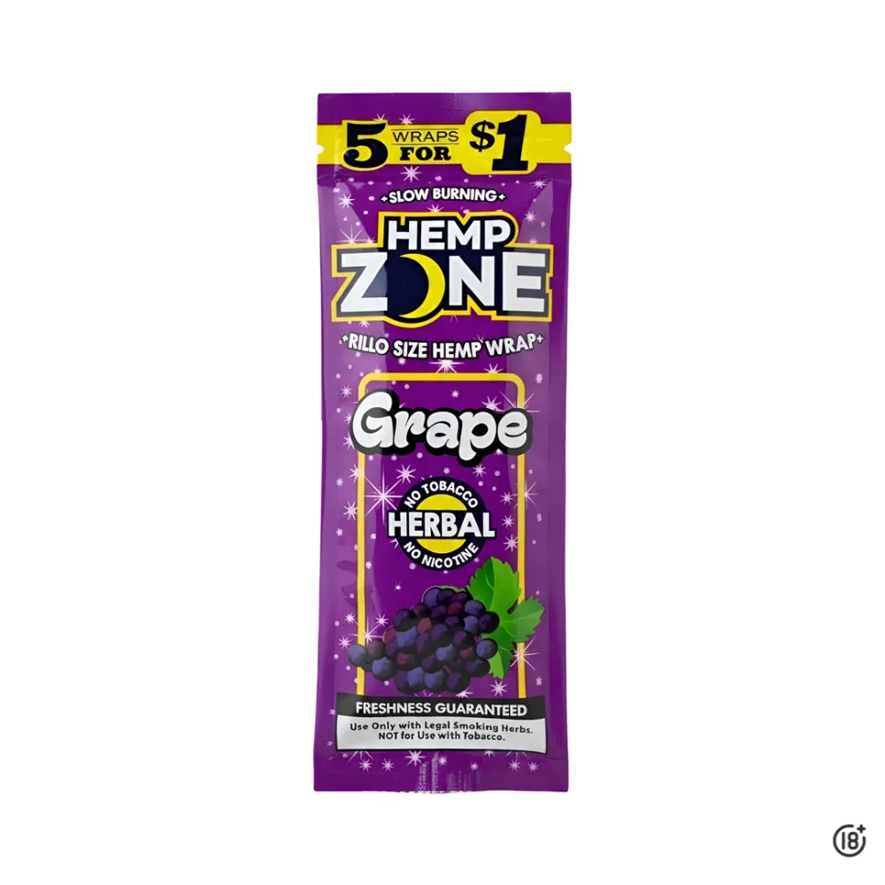 🍇 Blunt Hemp Zone Grape X5 – Sabor uva y combustión perfecta