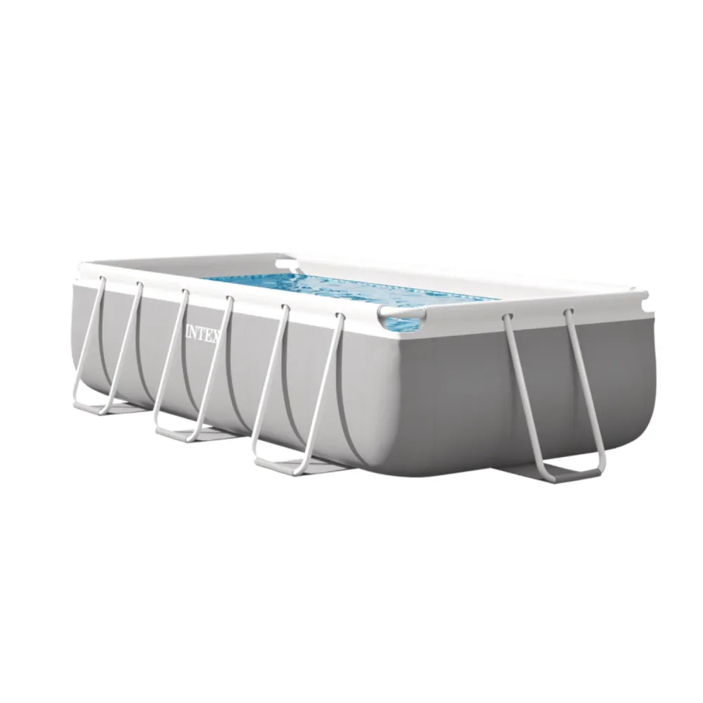 Piscina Estructural Rectangular INTEX Prism Frame 3m x 1.75m x 80cm, 3.539L, con Bomba y Escalera